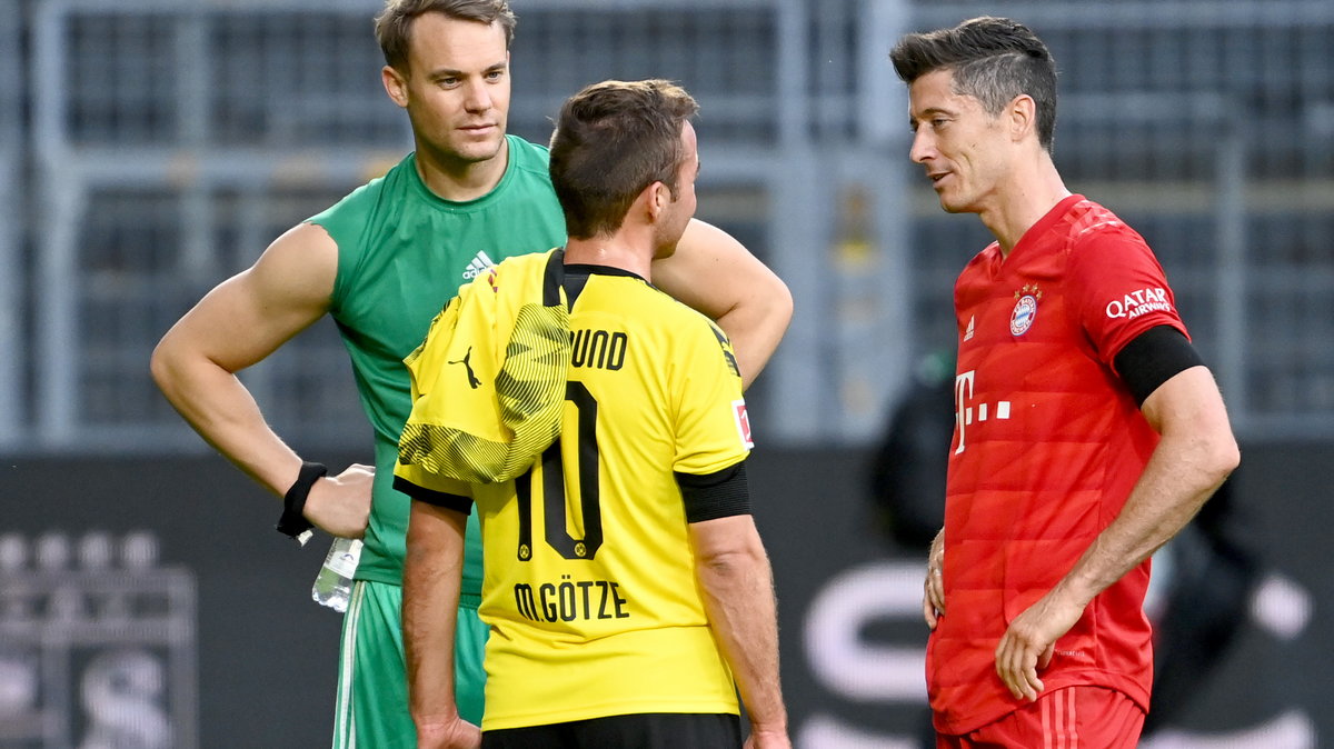 Manuel Neuer, Robert Lewandowski i Mario Gotze