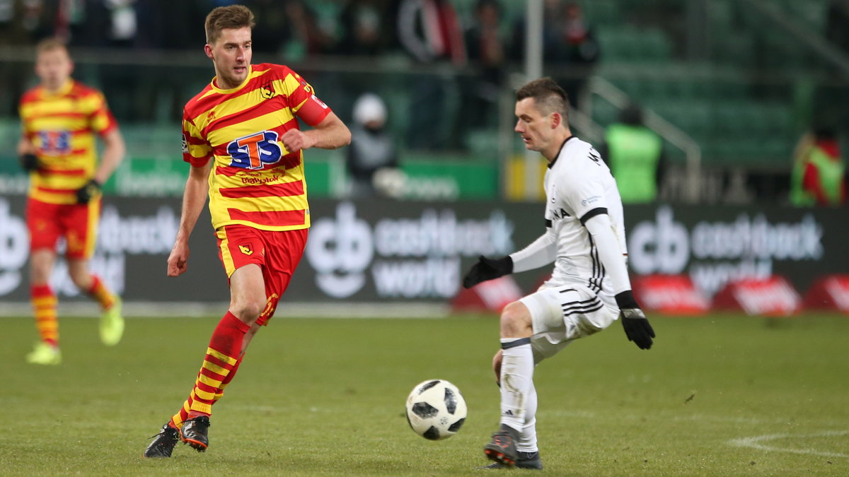 Taras Romanczuk w meczu Legia Warszawa - Jagiellonia Białystok (0:2)