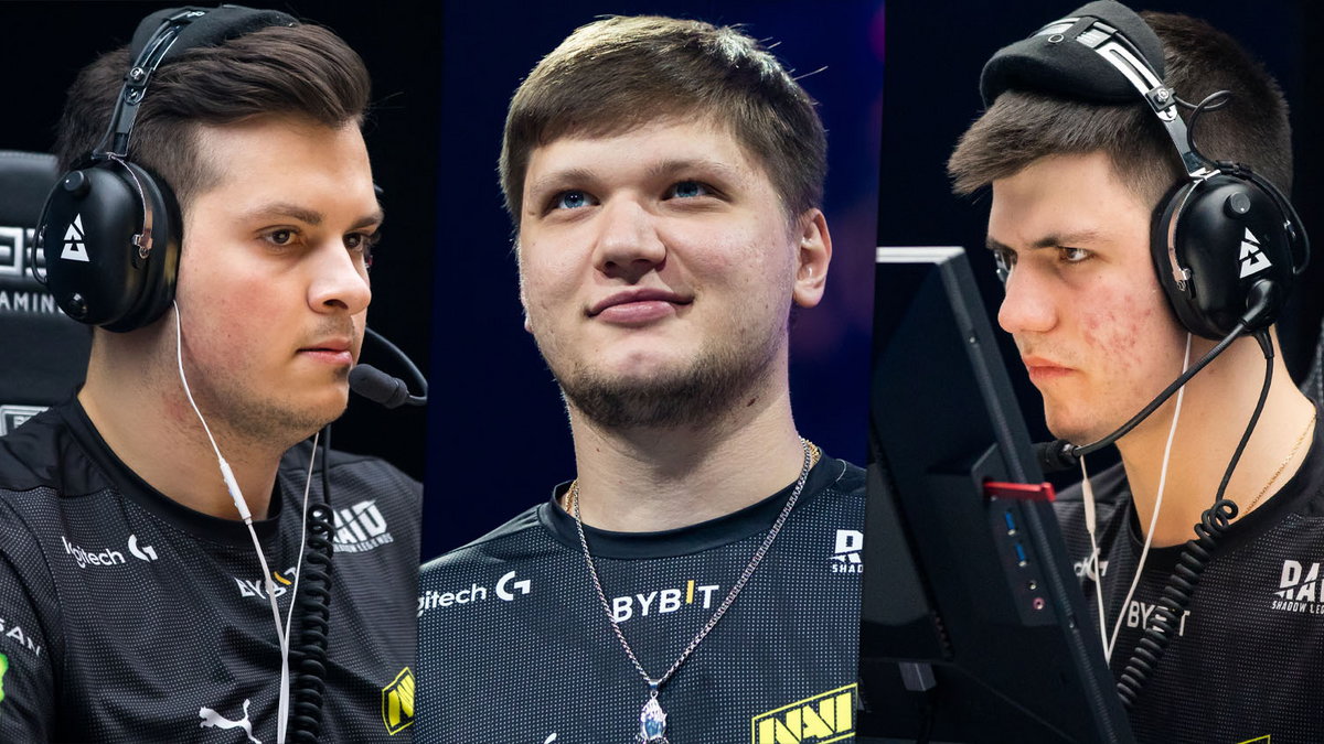 Od lewej: Ilya "Perfecto" Zalutskiy, Oleksandr "s1mple" Kostyliev oraz Valerii "b1t" Vakhovskyi