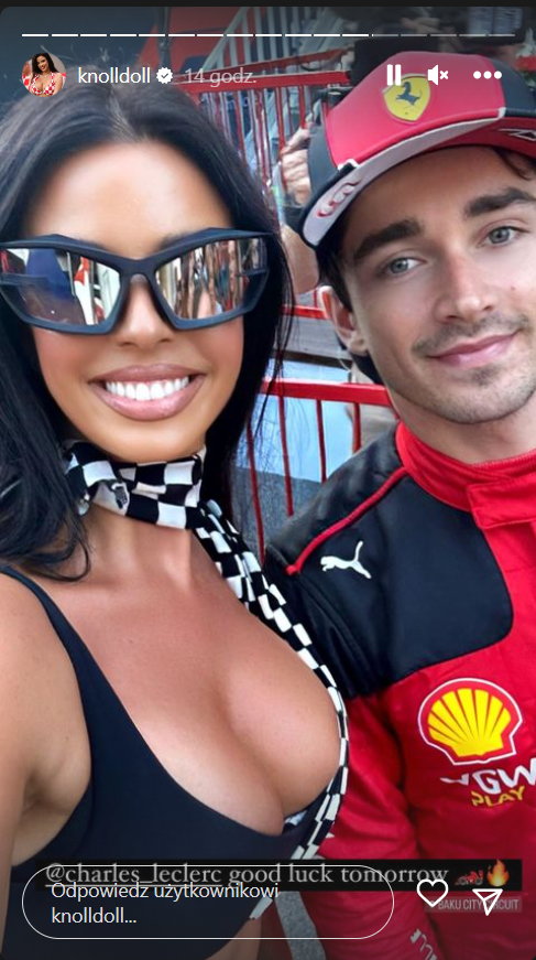 Ivana Knoll i Charles Leclerc