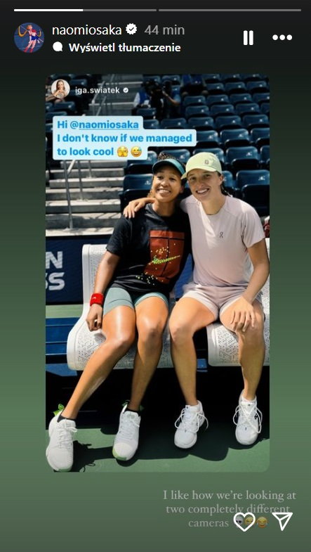 Naomi Osaka odpowiada Idze Świątek