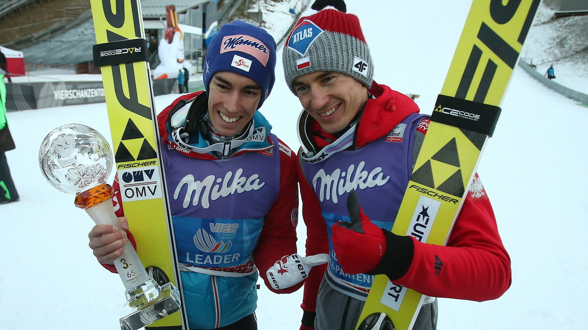 Stefan Kraft i Kamil Stoch w Garmisch-Partenkirchen