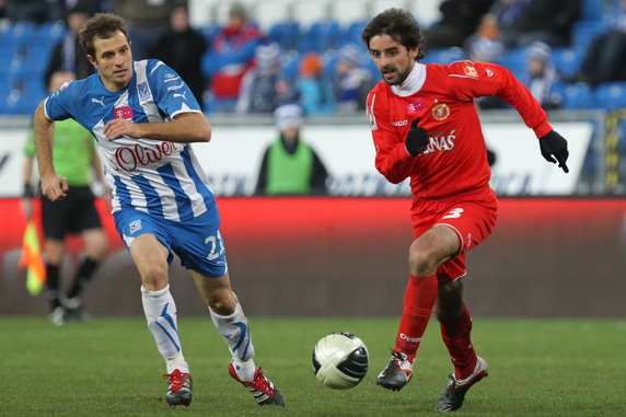 PIŁKARSKA EKSTRAKLASA LECH POZNAŃ KONTRA WIDZEW ŁÓDŹ