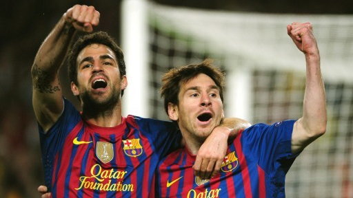 Cesc Fabregas i Lionel Messi