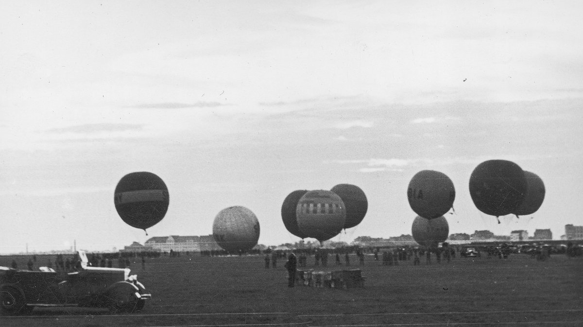 Pole Mokotowskie, start zawodów o Puchar Gordona Bennetta w 1934 roku