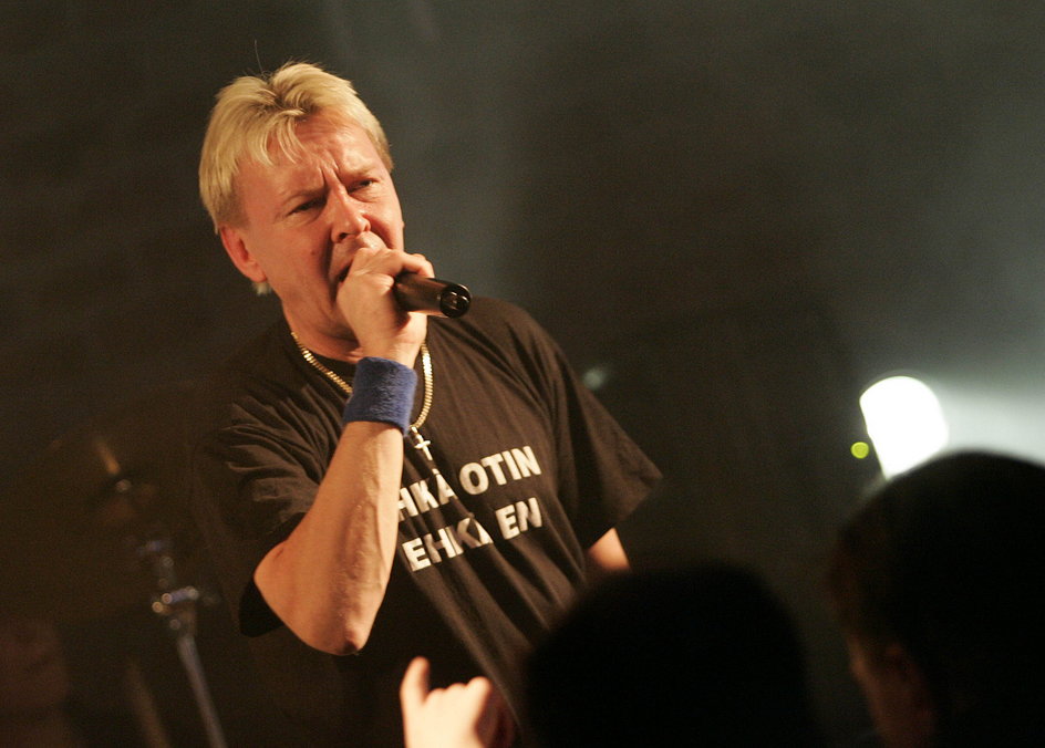 Matti Nykaenen podczas koncertu w Kuopio w 2008 roku