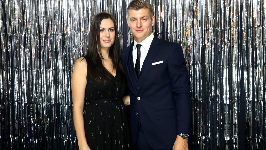 Toni Kroos z żoną Jessicą