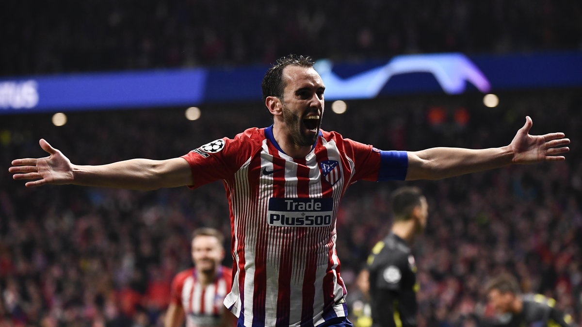 Diego Godin po strzeleniu gola w meczu z Juventusem (2:0)