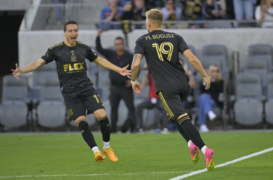 Mateusz Bogusz podczas meczu Los Angeles FC