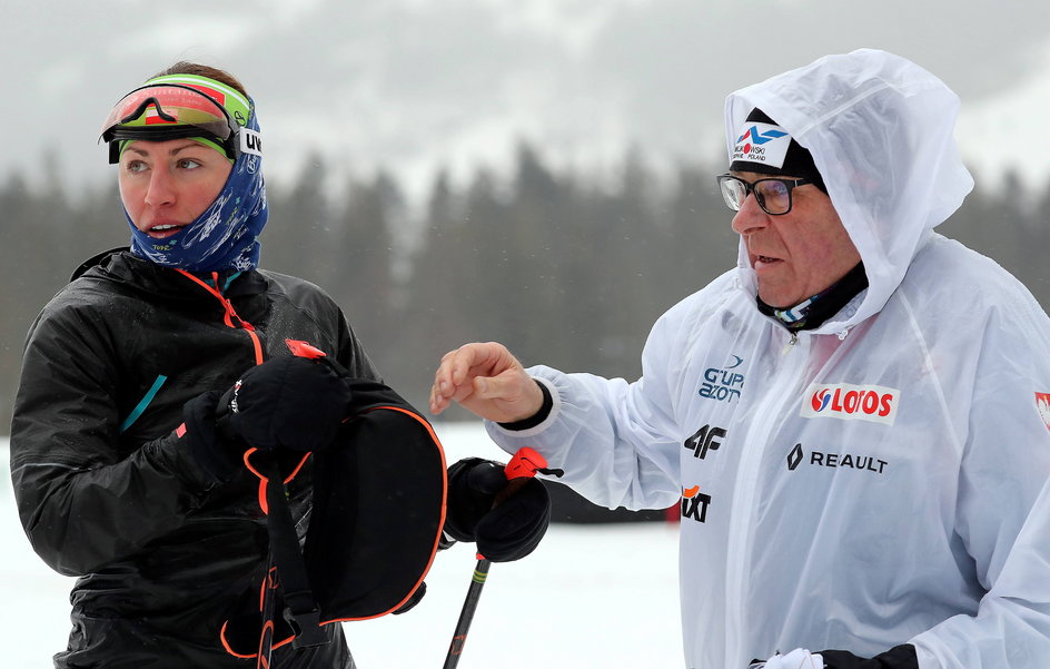 Justyna Kowalczyk i Aleksander Wierietielny