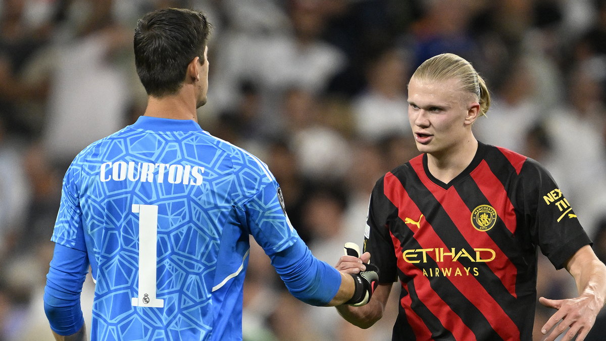 Thibaut Courtois i Erling Haaland