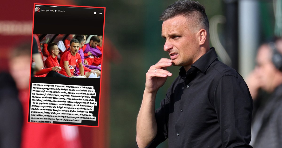 Tak Jacek Góralski nazwał Sławomira Peszkę po zwolnieniu z Wieczystej Kraków