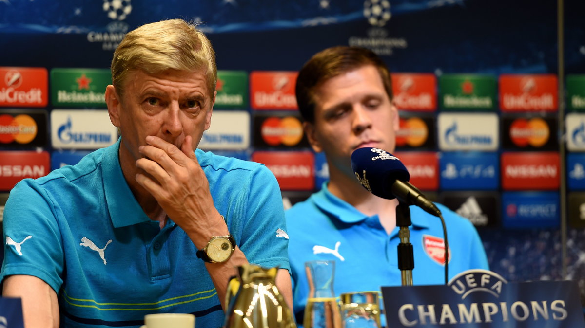 Wojciech Szczęsny (P) i Arsene Wenger