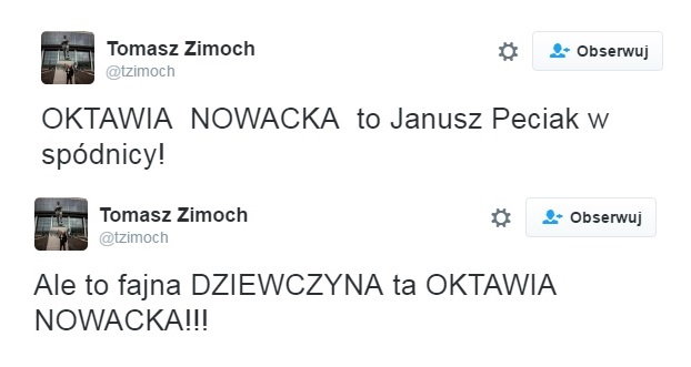 Wpis Tomasza Zimocha