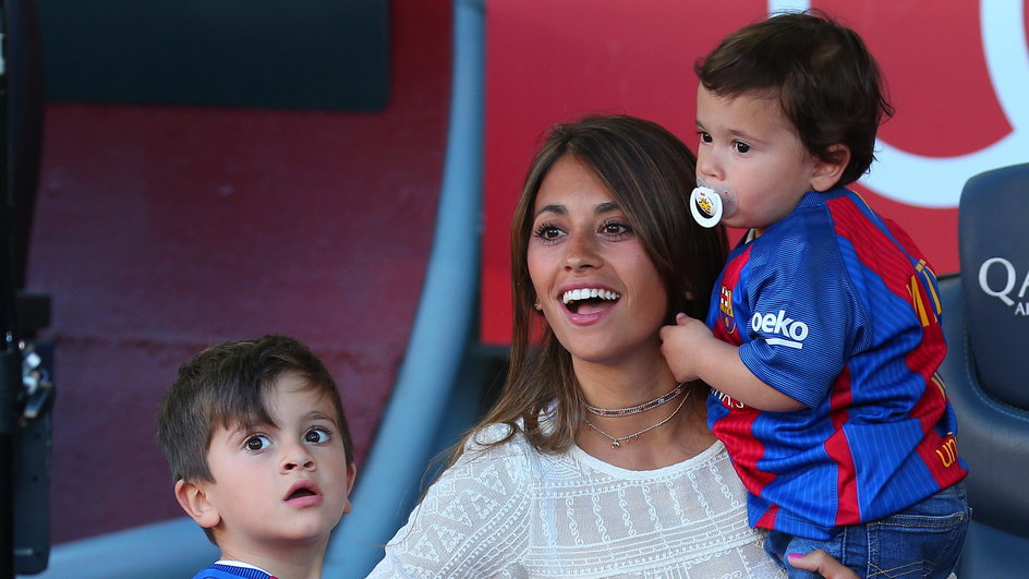 Antonella Roccuzzo z synami, Sofia Balbi z synem