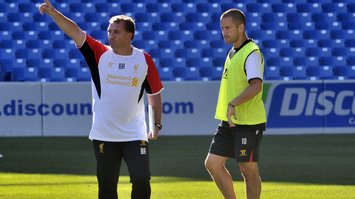 Brendan Rodgers i Joe Cole (z prawej)