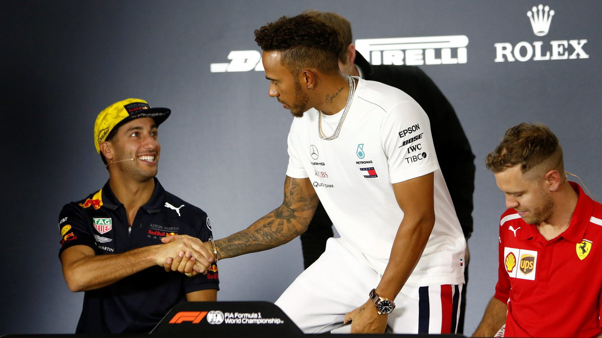 Daniel Ricciardo, Lewis Hamilton i Sebastian Vettel – faworyci do tytułu mistrza świata