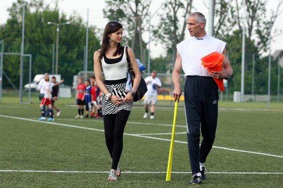 Sandra Dziwiszek i Maciej Szczęsny, ojciec bramkarza Arsenalu