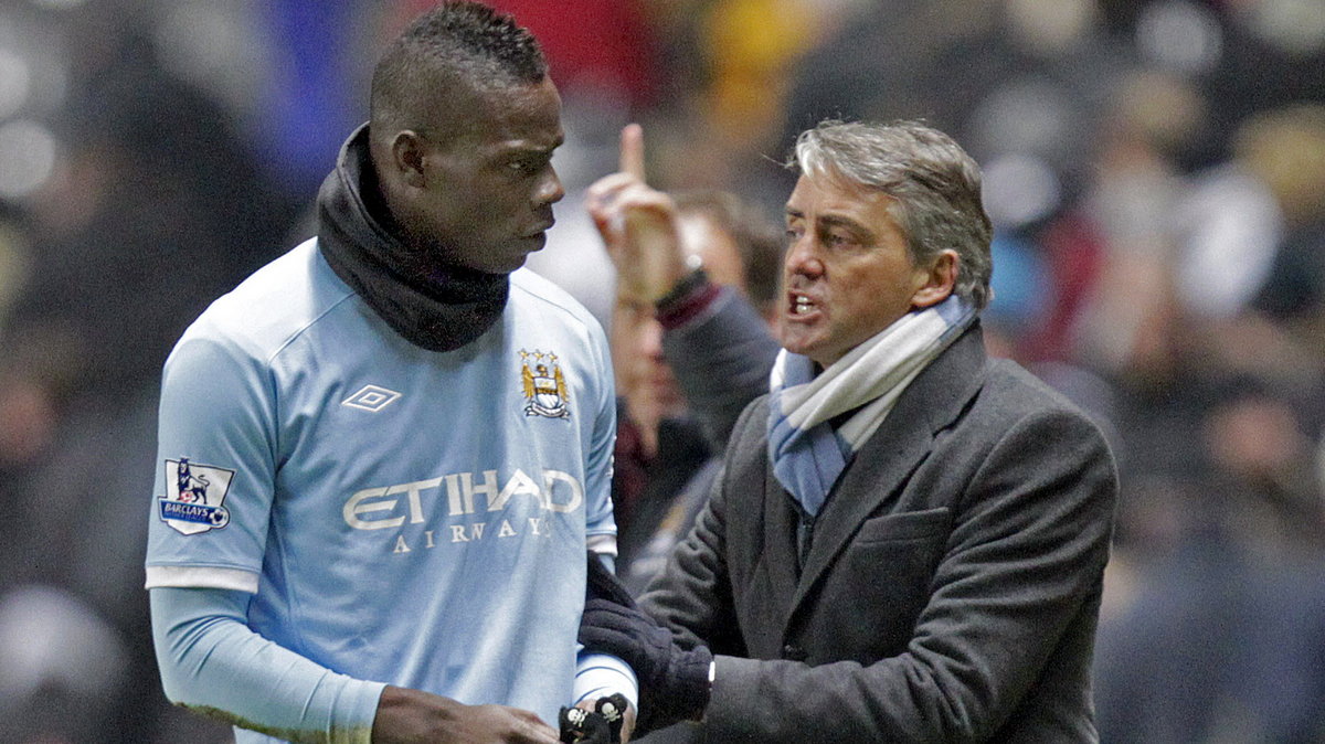 Mario Balotelli i Roberto Mancini