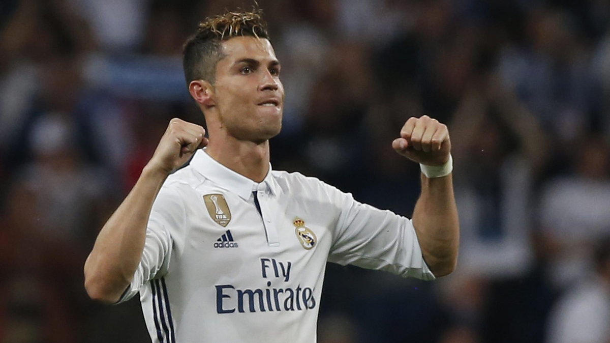 Real Madrid's Cristiano Ronaldo celebrates after the match