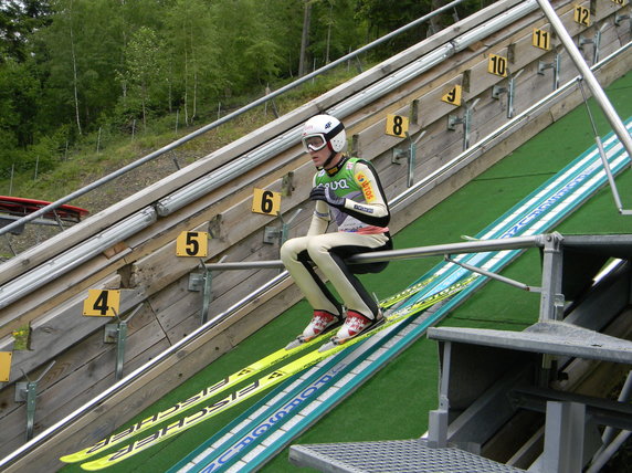 Trening skoczków w Szczyrku