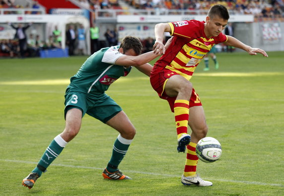 PIŁKA NOŻNA T-MOBILE EKSTRAKLASA JAGIELLONIA ŚLĄSK (Adam Dźwigała Adam Kokoszka)