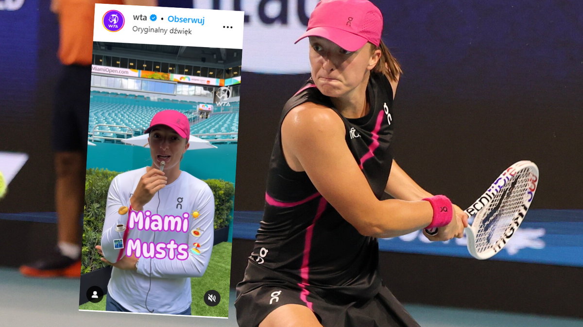 Iga Świątek chce zjeść w Miami żeberka (instagram.com/WTA)