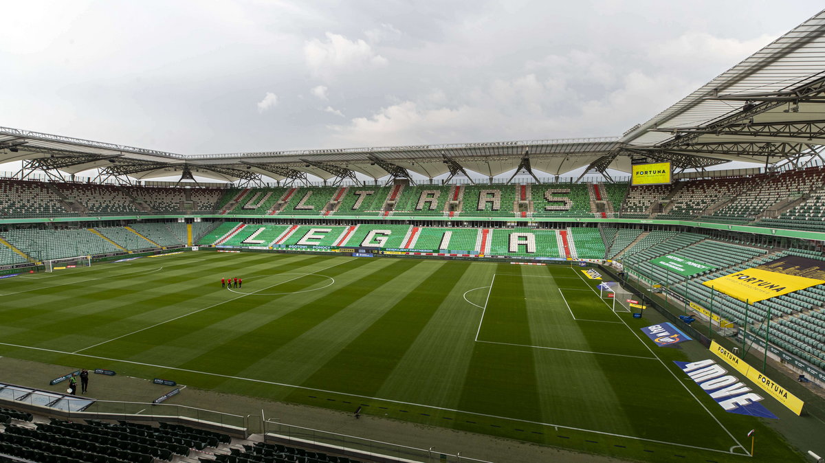 Na stadionie Legii Warszawa miał zostać rozegrany Superpuchar Polski.