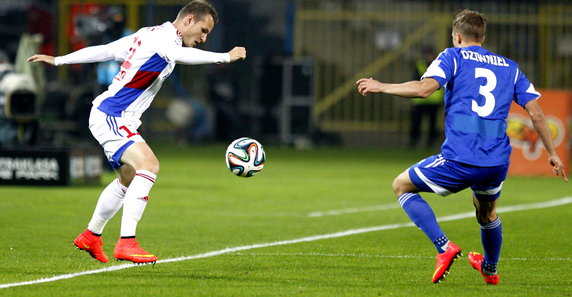 PIŁKA NOŻNA EKSTRAKLASA RUCH CHORZÓW GÓRNIK ZABRZE (Daniel Dziwniel Roman Gergel)