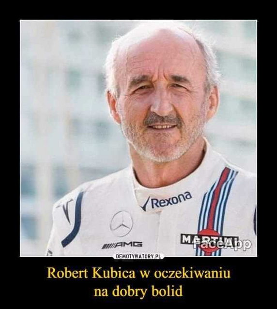 Robert Kubica zdobył pierwszy punkt w sezonie F1 - memy