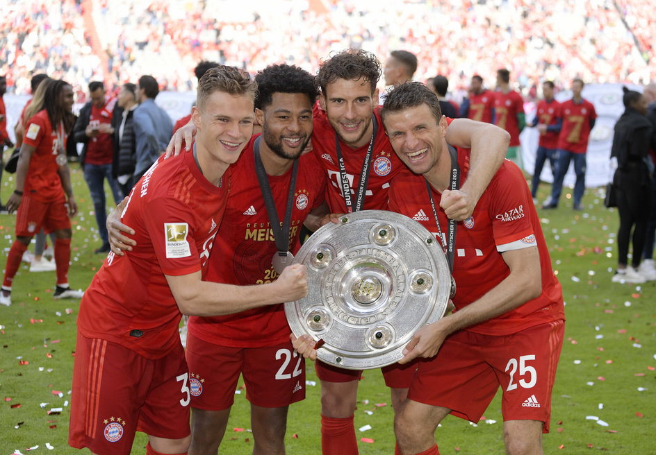 Joshua Kimmich, Serge Gnabry, Leon Goretzka i Thomas Mueller