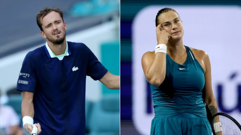 Rosjanin Daniił Miedwiediew oraz Białorusinka Aryna Sabalenka