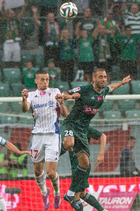 PIŁKA EKSTRAKLASA ŚLĄSK WROCŁAW GÓRNIK ZABRZE (Dominik Sadzawski Flavio Paixao )