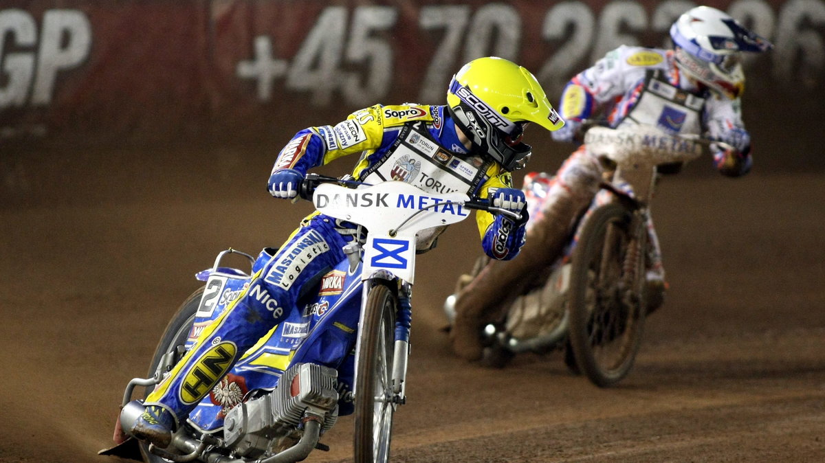 Tomasz Gollob (L) i Jason Crump (P)