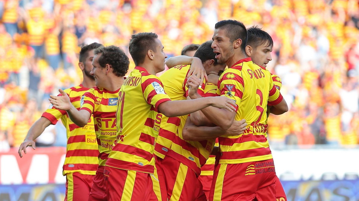 Pilka nozna. Ekstraklasa. Jagiellonia Bialystok - Ruch Chorzow. 23.07.2016