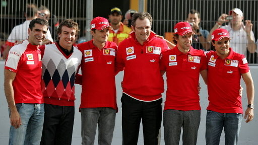 SPAIN-FERRARI-ALONSO-MASSA