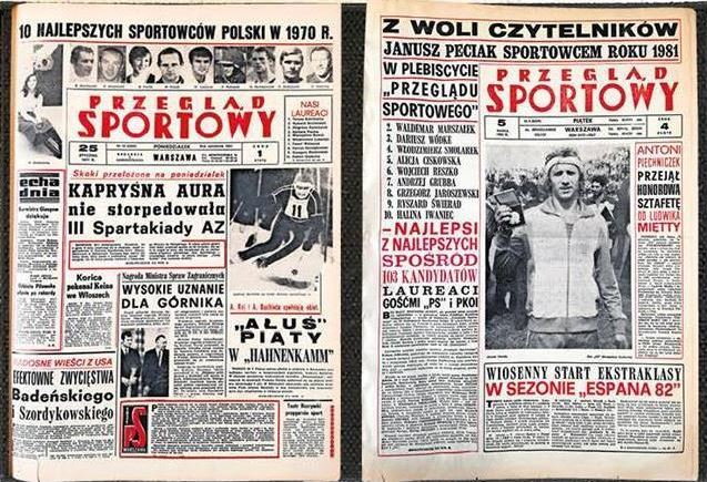 Plebiscytowe okładki „Przeglądu Sportowego” z 1971 i 1982 roku