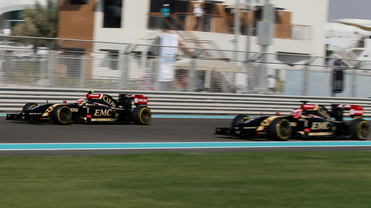 Pastor Maldonado (L) i Esteban Ocon