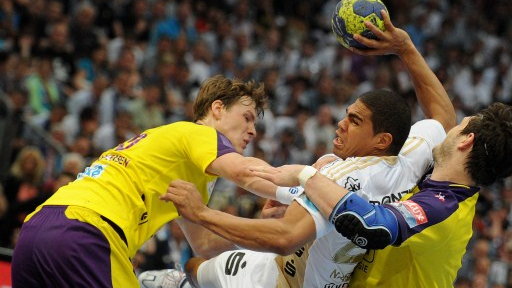 Kadr z meczu THW Kiel