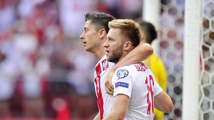 Robert Lewandowski (L) i Jakub Błaszczykowski