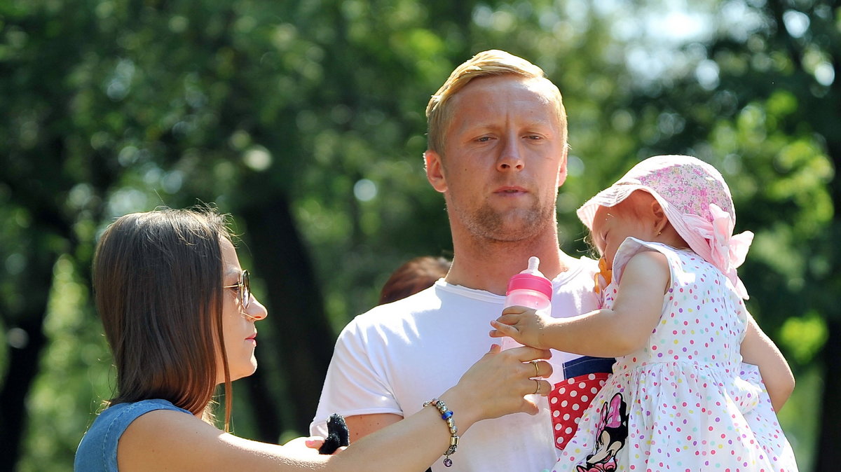 Kamil Glik z rodziną w Jastrzębiu Zdroju