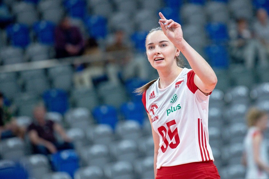 Magdalena Jurczyk w barwach reprezentacji Polski