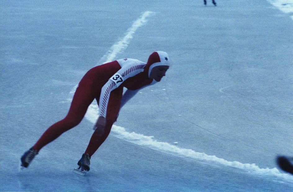 Erwina Ryś-Ferens podczas igrzysk w Sarajewie w 1984 r.