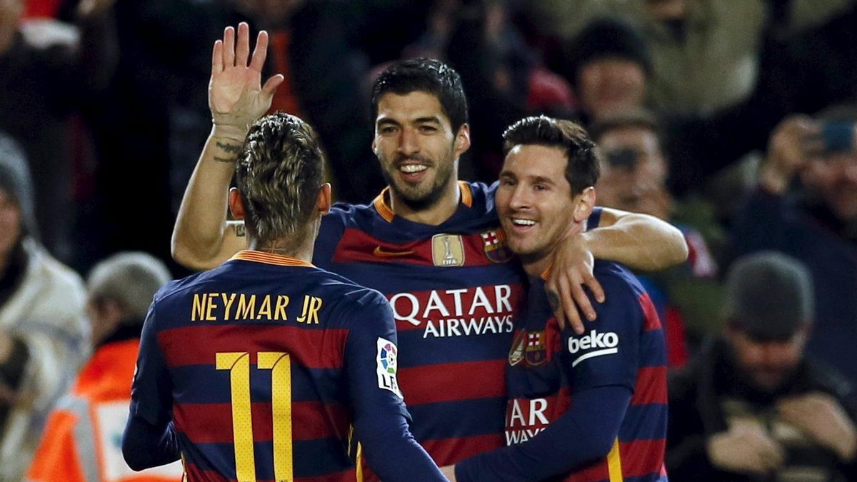 Neymar, Luis Suarez i Lionel Messi 