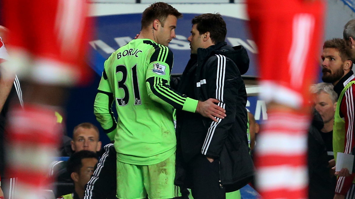 Mauricio Pochettino (P) i Artur Boruc