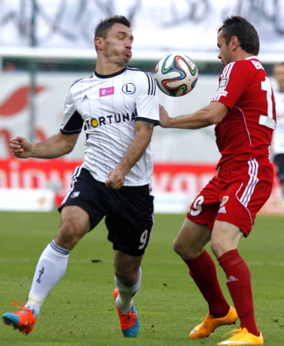 PIŁKA NOŻNA EKSTRAKLASA PIAST GLIWICE LEGIA WARSZAWA (Piotr Brożek Marek Saganowski )