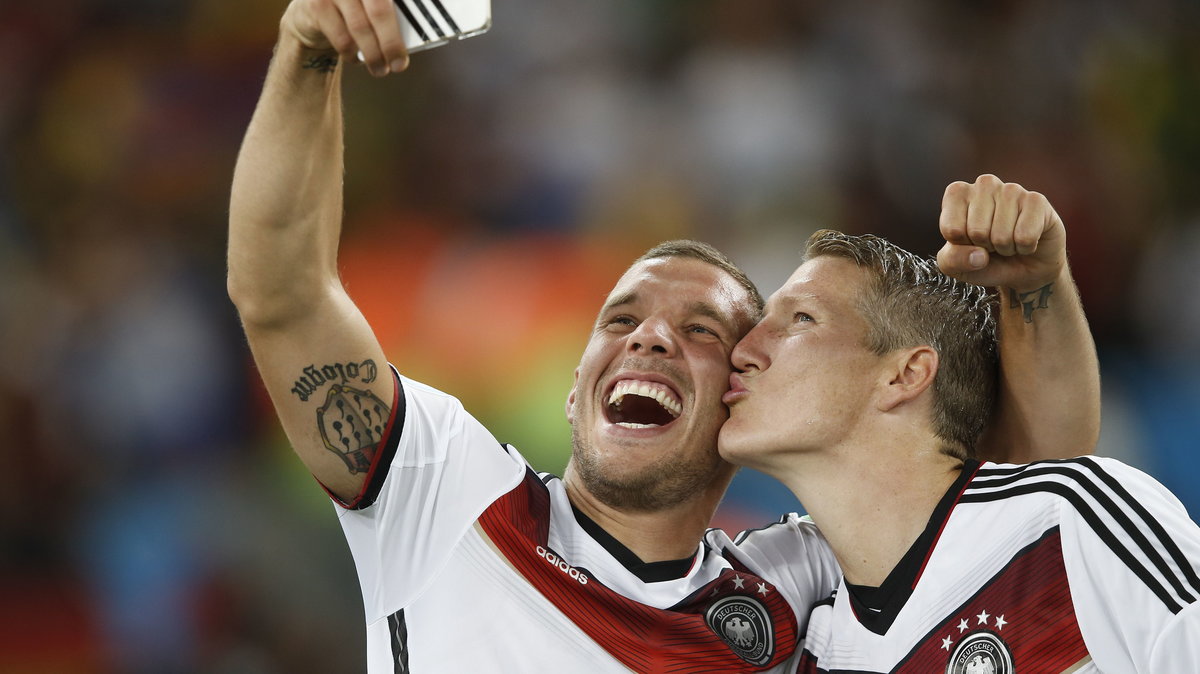 Lukas Podolski i Bastian Schweinsteiger 