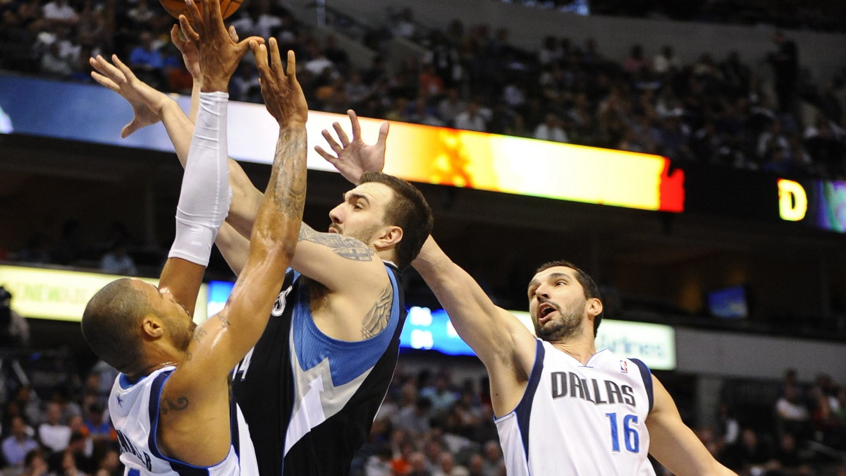 Kadr z meczu Dallas Mavericks - Minnesota Timberwolves