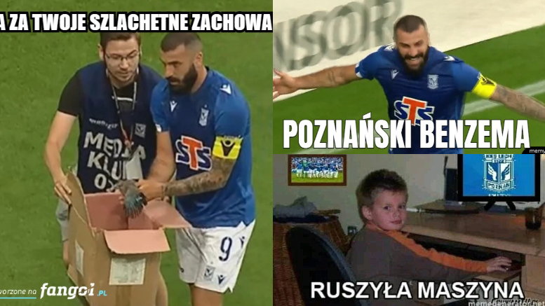 Memy po meczu Lech Poznań — Karabach