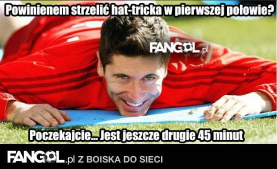 Robert Lewandowski strzelił hat-tricka - zobaczcie memy